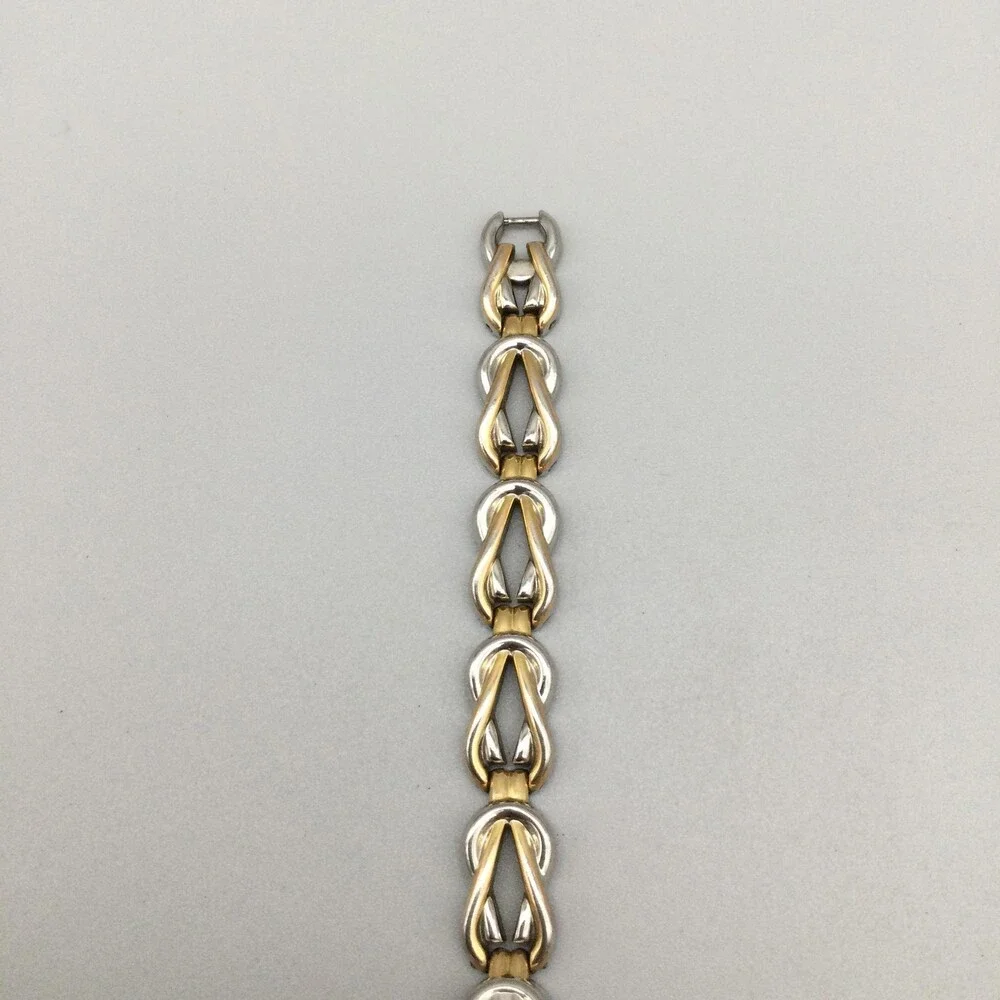 Berenger Womens Watch 16mm Two Tone Oval Dial H-M-S New Battery 7.5